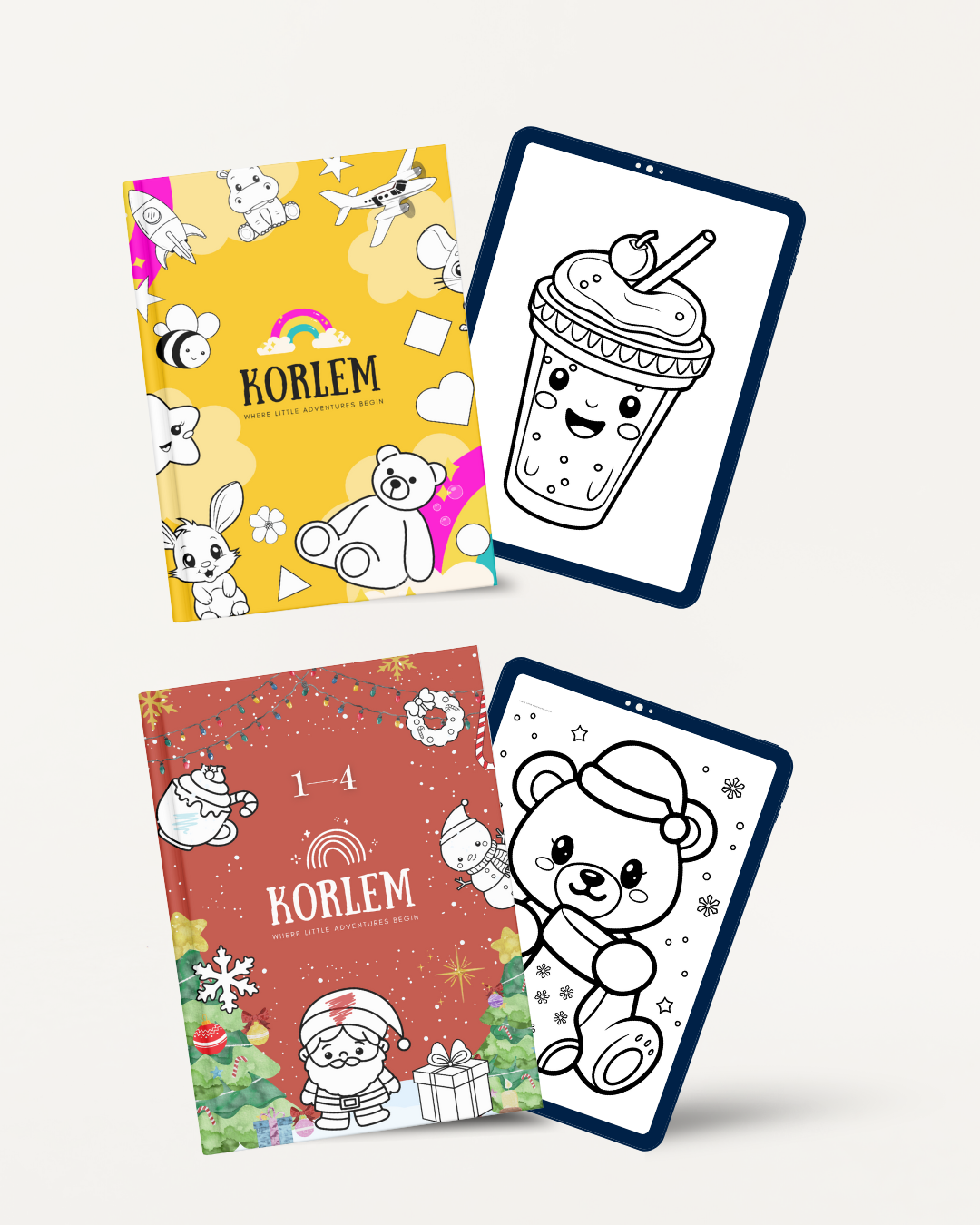 Pack de 2 eBooks : 210 Pages à Colorier