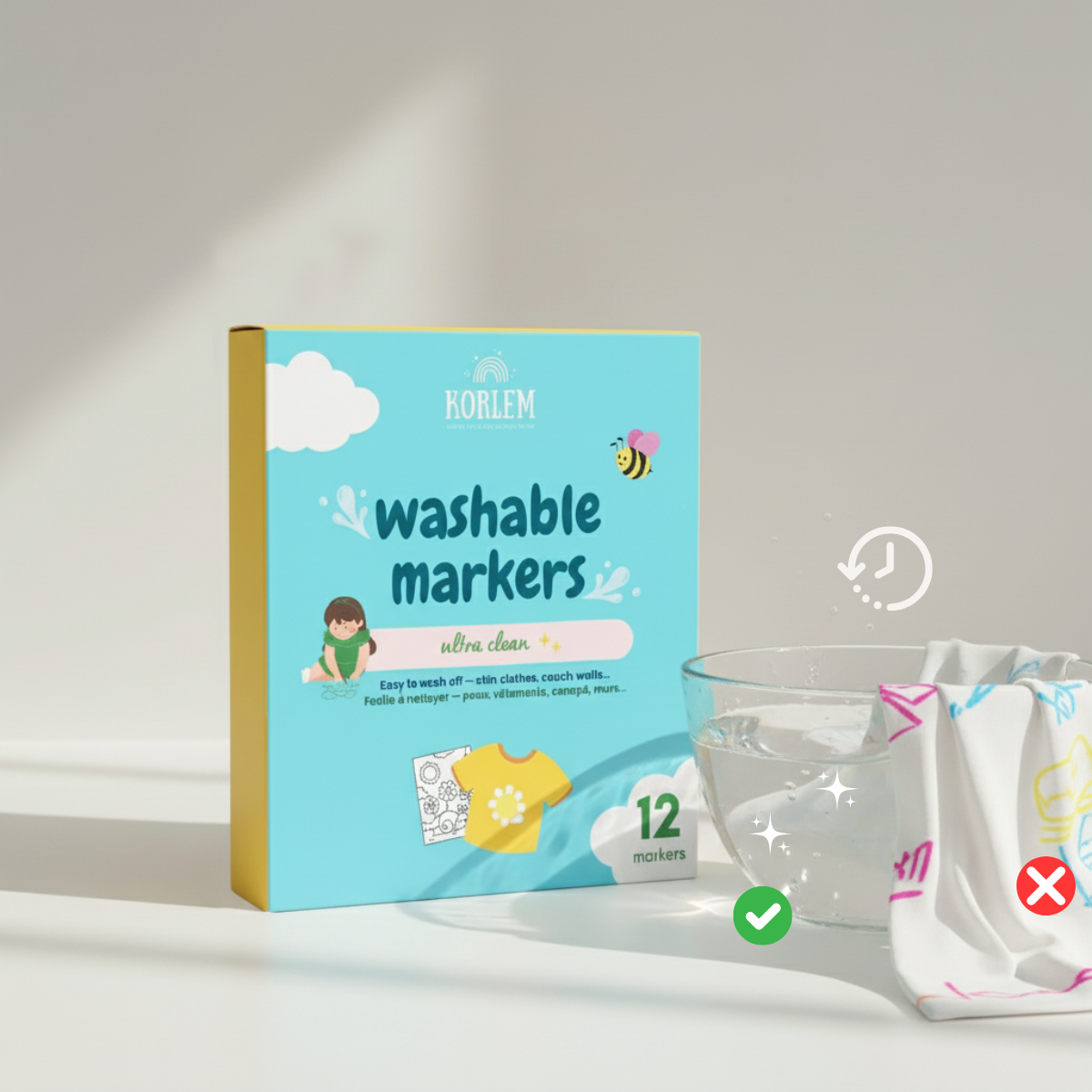 Marqueurs Lavables Textiles