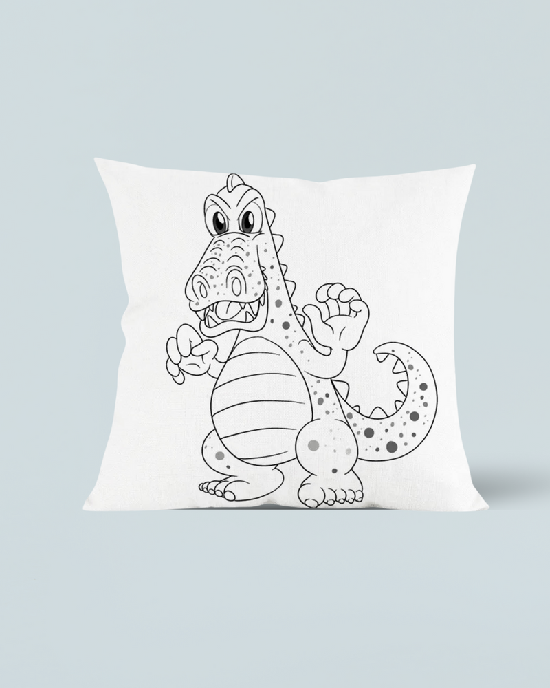 Coussin à Colorier 45x45 cm - Dinosaure